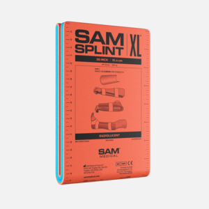 סד לקיבוע מקורי שטוח 91.4 ס”מ SAM SPLINT XL (צ’ כחול וכתום)