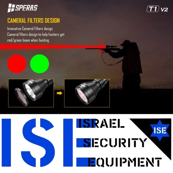 ⁦פנס סריקה SPERAS T1 V2⁩ – תמונה ⁦2⁩