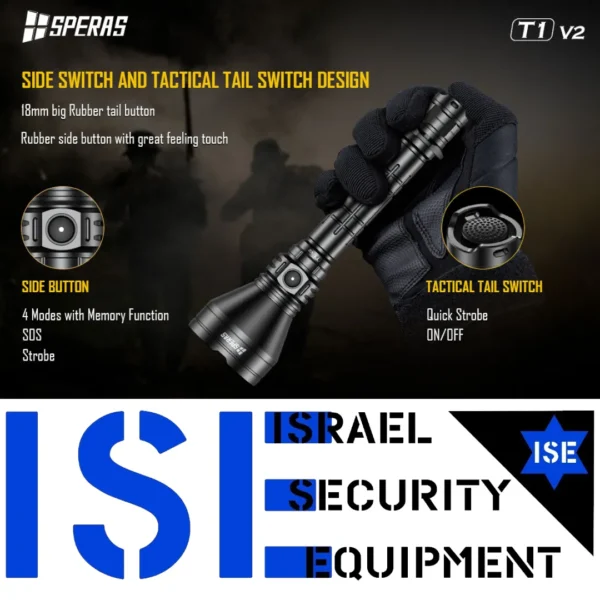 ⁦פנס סריקה SPERAS T1 V2⁩ – תמונה ⁦4⁩