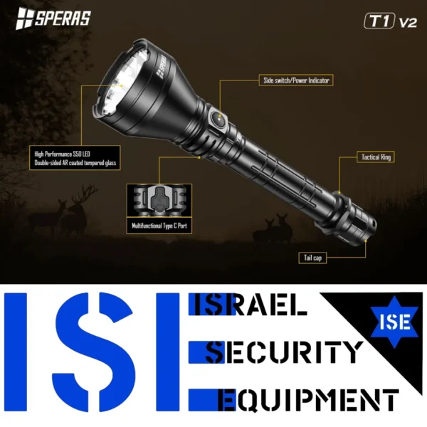 ⁦פנס סריקה SPERAS T1 V2⁩ – תמונה ⁦8⁩